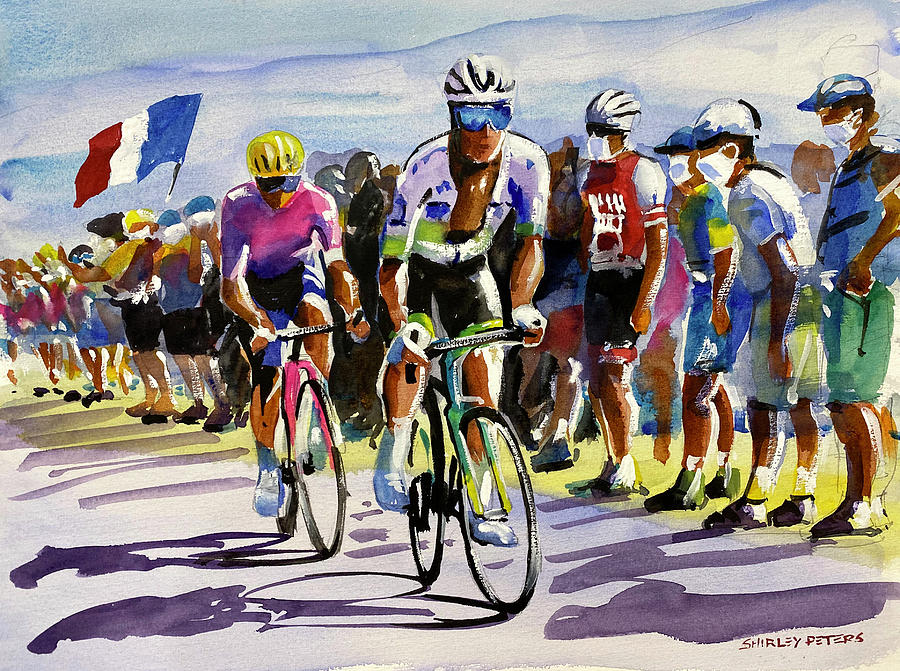 Alexey Lutsenko Working The Stage6-sm Painting by Shirley Peters