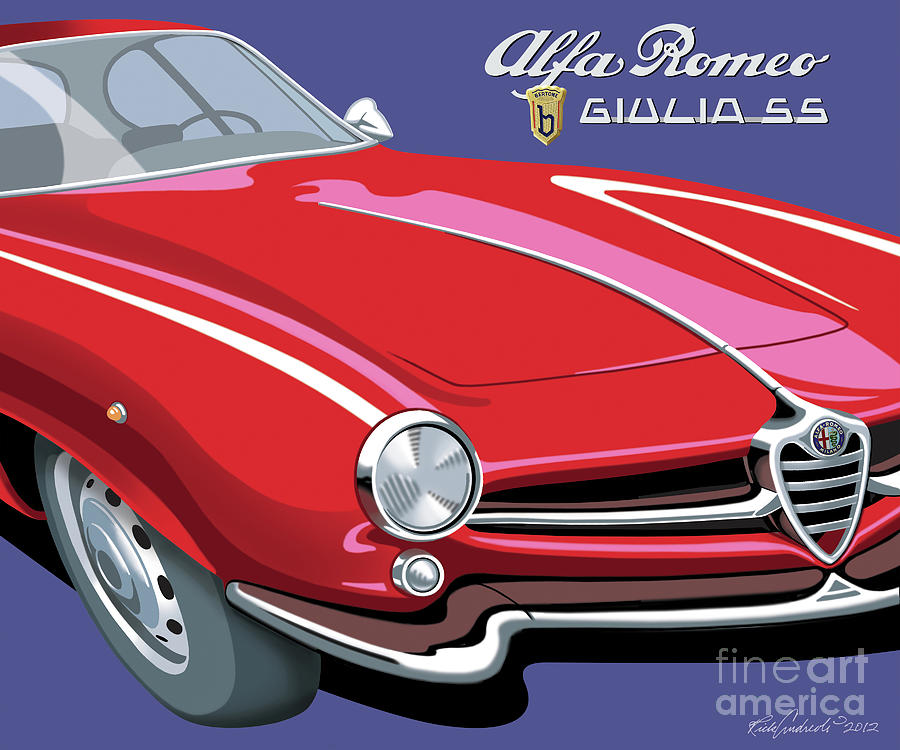 Alfa Giulia Sprint Speciale Digital Art by Rick Andreoli