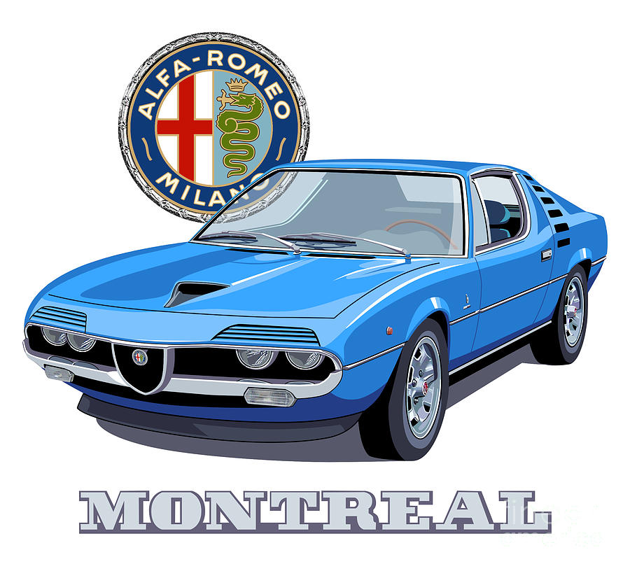Alfa Romeo Montreal Digital Art by Rick Andreoli