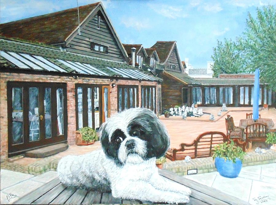 Alfie At The Barn Painting by Mackenzie Moulton