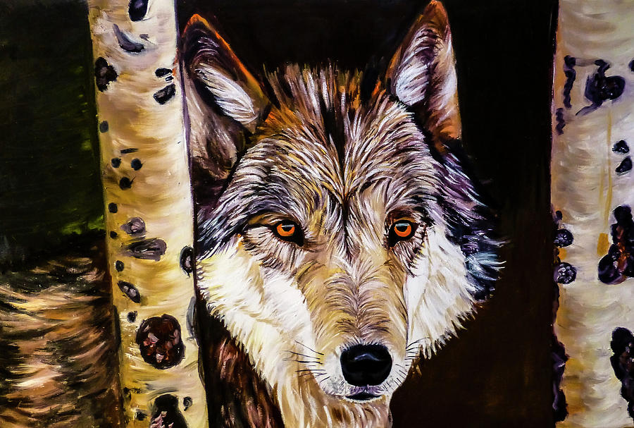 Alfie Wolf Painting by Rowan Lyford