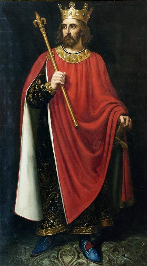 Alfonso I V de Leon Painting by Jose Maria Rodriguez de Losada