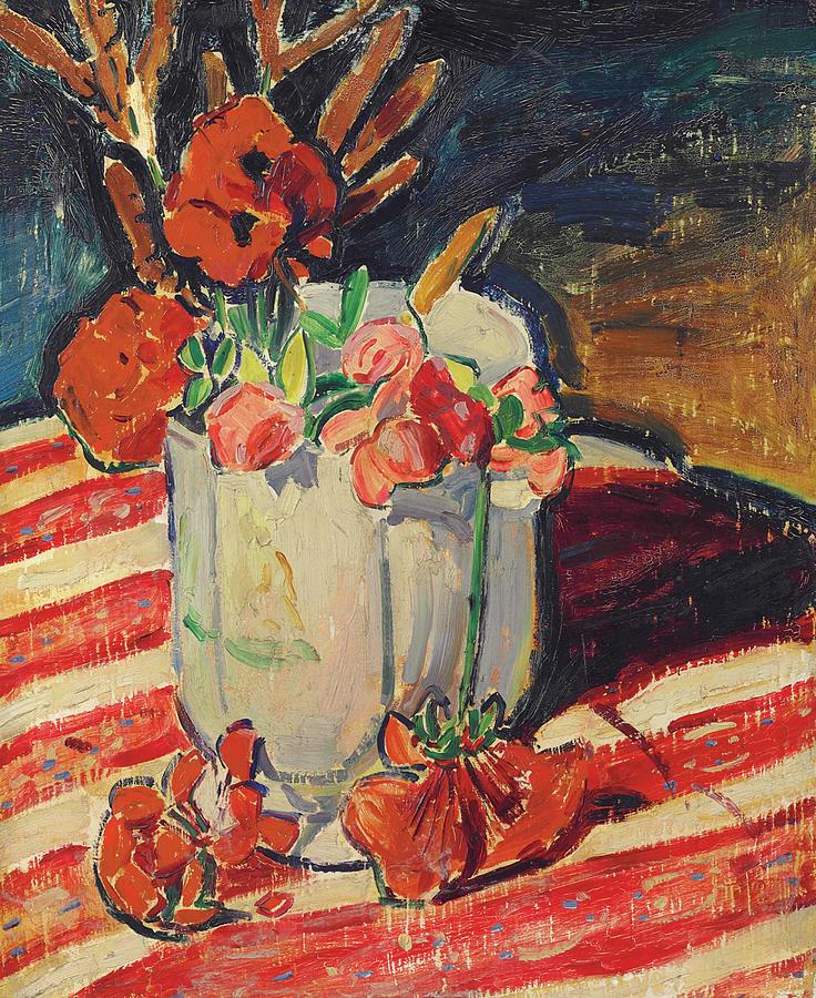 Alfred Henry Maurer 1868 1932 Still Life With Flowers Painting