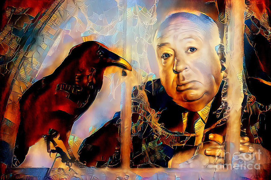 Alfred Hitchcok in Nostalgic Vibrant Colors 20200519 Photograph by Wingsdomain Art and Photography