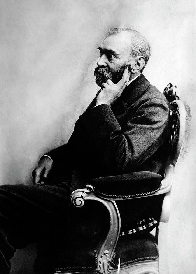 Alfred Nobel Portrait Photograph by War Is Hell Store