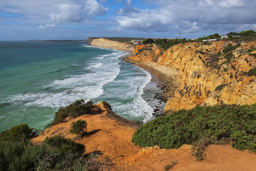 Algarve Coastline With Praia Do Canavial Beach Photograph by Artur Bogacki