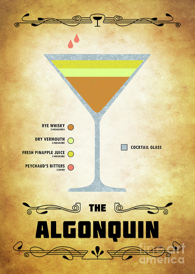 Algonquin Cocktail - Classic Digital Art by Bo Kev