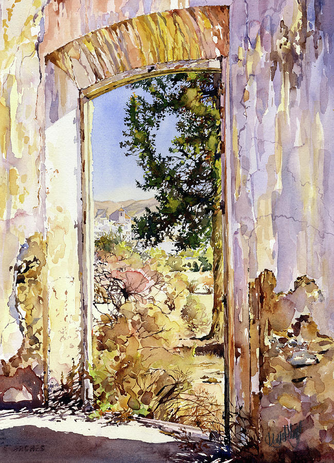 Alhabia From The Ruin Painting by Margaret Merry