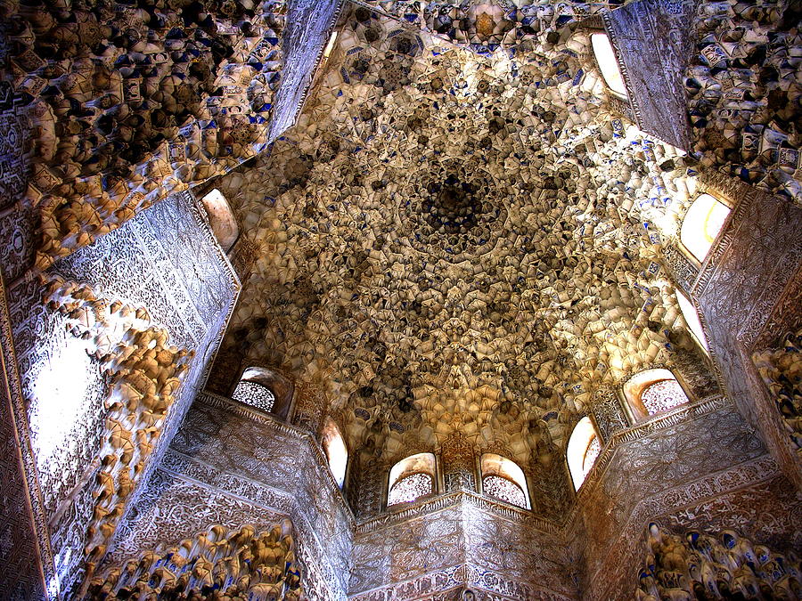 Alhambra Ceiling Photograph by Jacqueline M Lewis