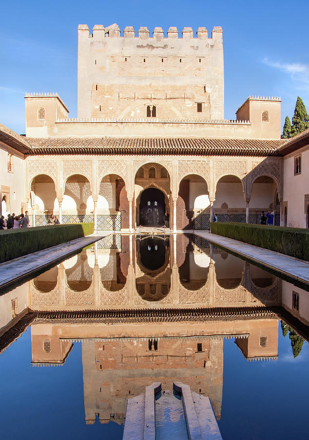 Alhambra Palace Reflecting Pool Photograph by Rebecca Herranen