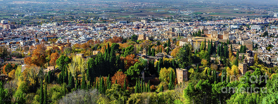 Alhambra panoramic Photograph by Juan Carlos Ballesteros