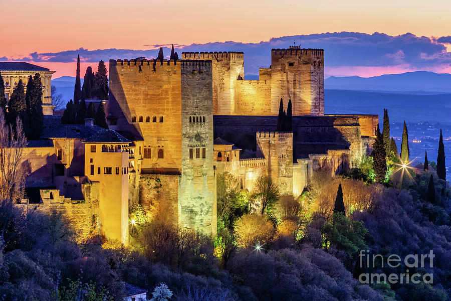Alhambra sunset Photograph by Juan Carlos Ballesteros
