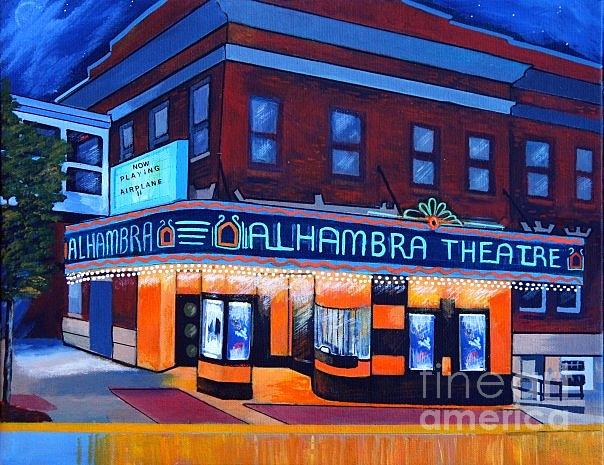Alhambra Theatre Painting by James Cain Jr