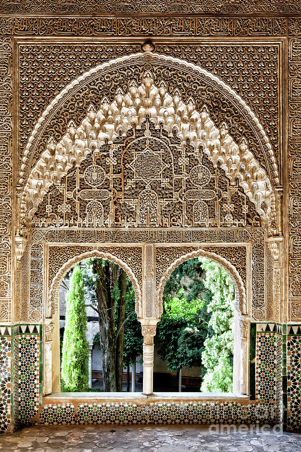 Alhambra windows Photograph by Jane Rix