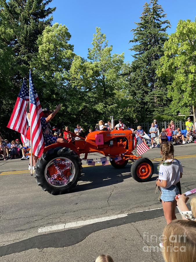 Alice Chalmers Tractor East Millcreek Utah Childrens Parade July 4 2023 Photograph by Richard W Linford
