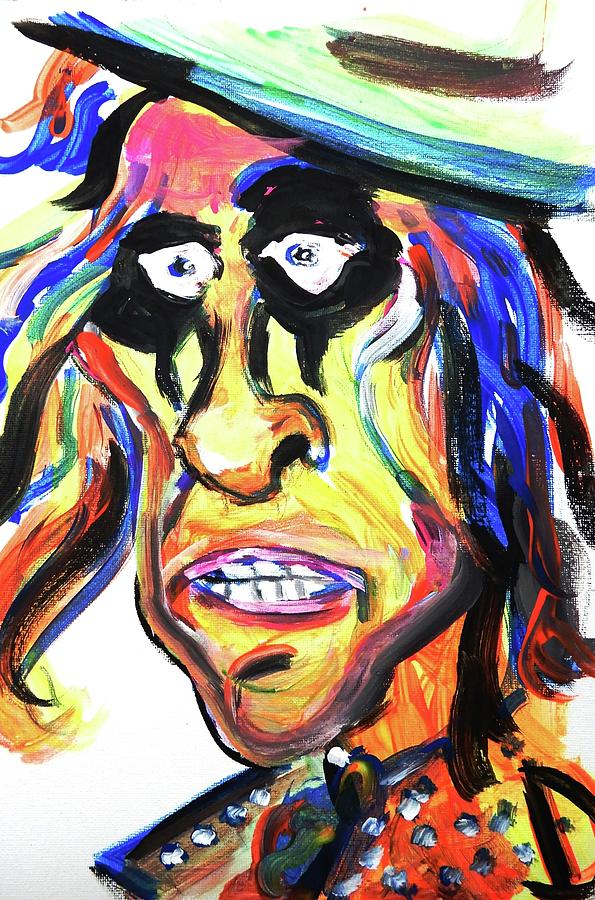 Alice Cooper Painting - Alice Cooper Caricature by Debora Lewis