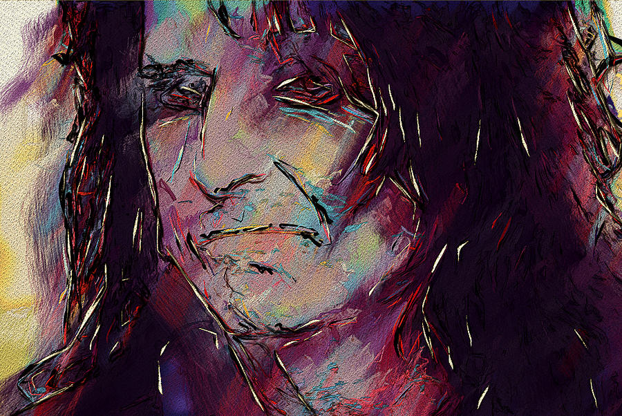 Alice Cooper Digital Art by David Lane