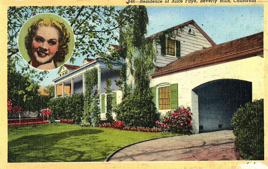 Alice Faye Home Beverly Hills Photograph by Mel Thompson | Fine Art America