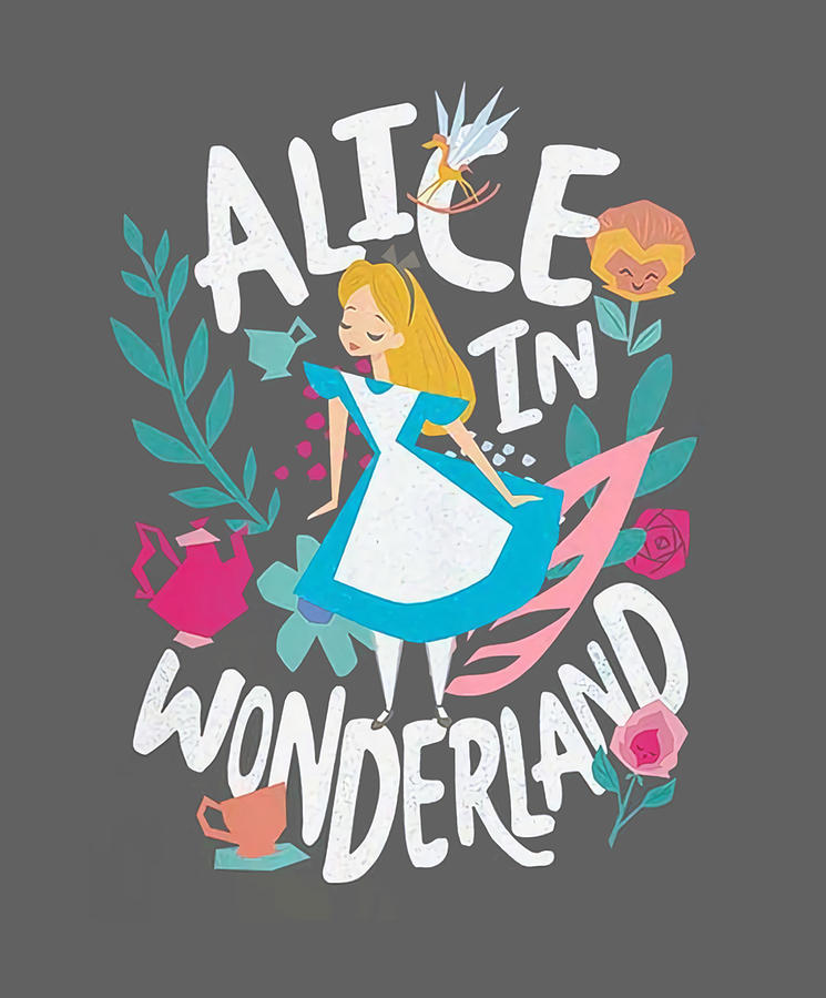 Alice In Wonderland Cutout Alice Girls Digital Art by Laura Carr - Fine ...