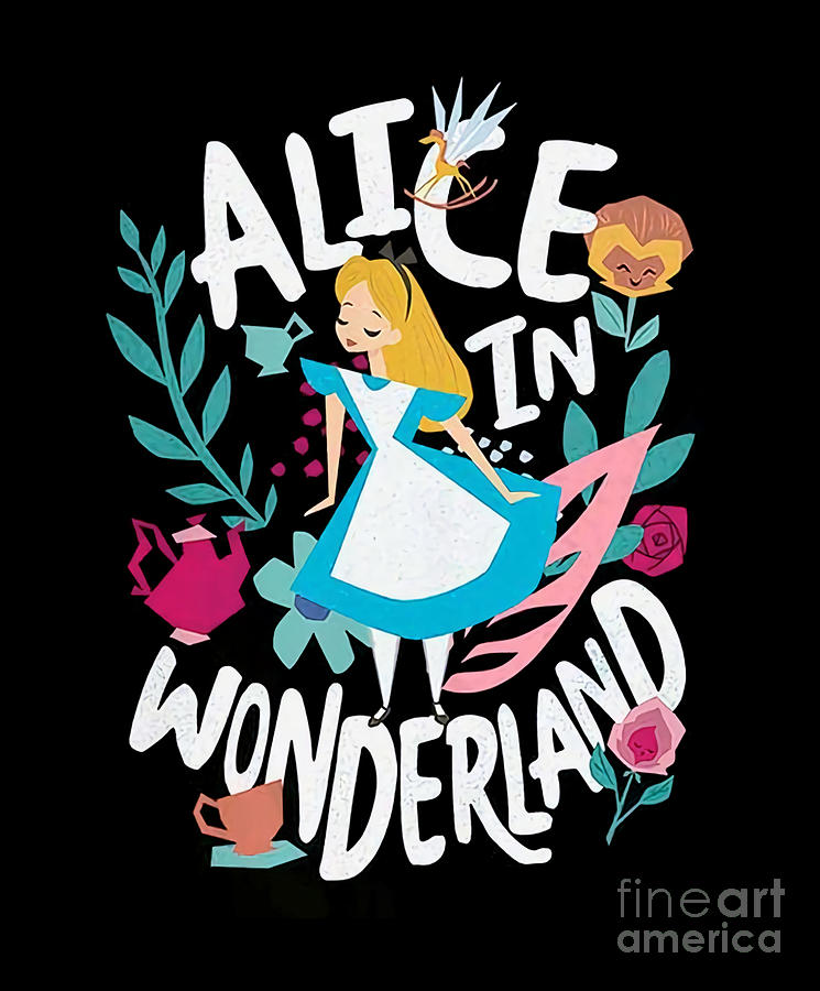 Alice In Wonderland Cutout Alice Girls Digital Art by Natika Boney ...