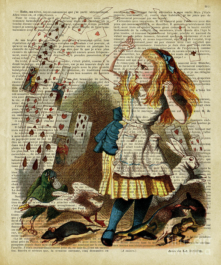 Alice In Wonderland Playing Cards Digital Art By Trindira A