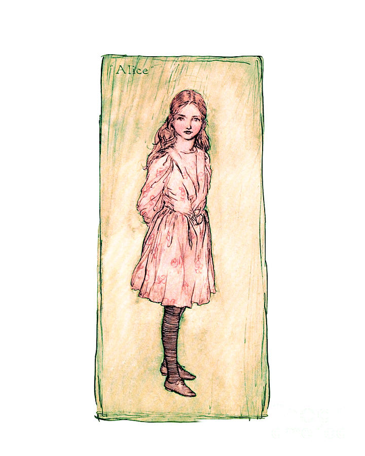 Arthur Rackham Digital Art - Alice in Wonderland Sketch by Madame Memento