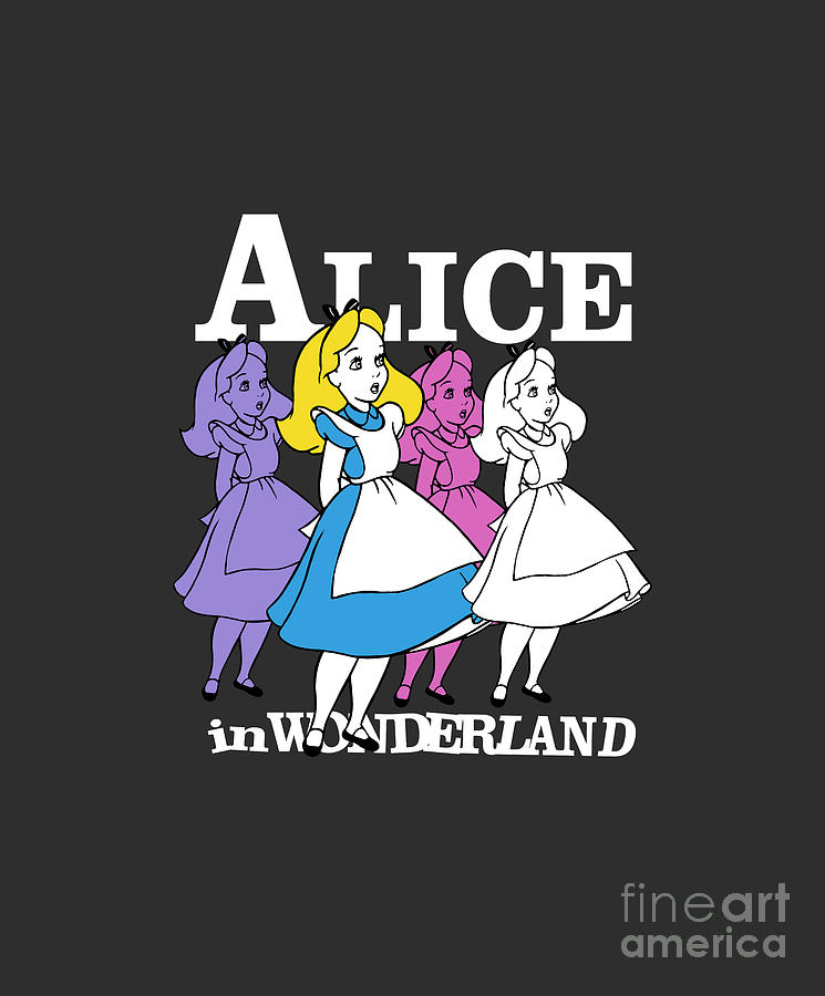 Alice in Wonderland Trippy Alice Girls Digital Art by Natika Boney - Pixels