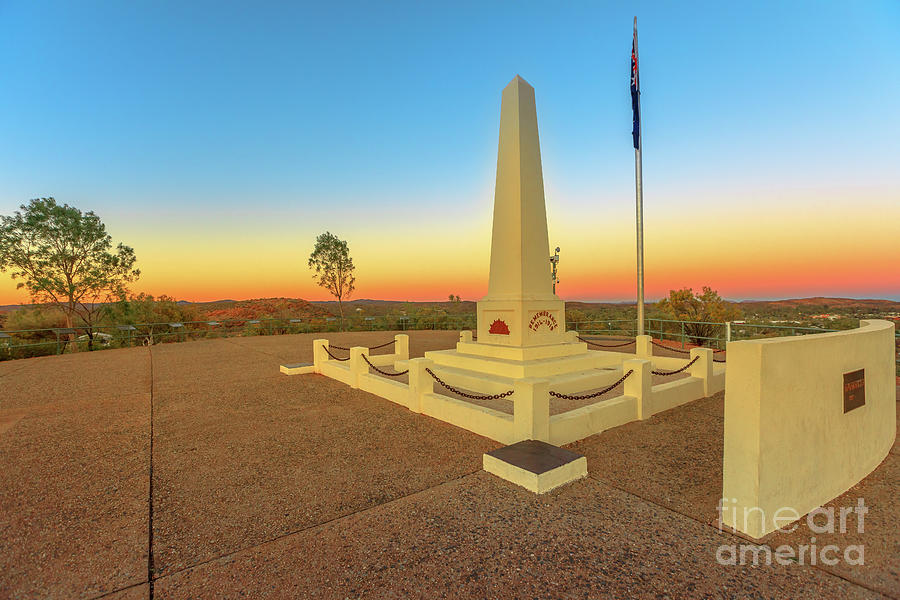 Alice Springs Anzac Hill Memorial Photograph by Benny Marty