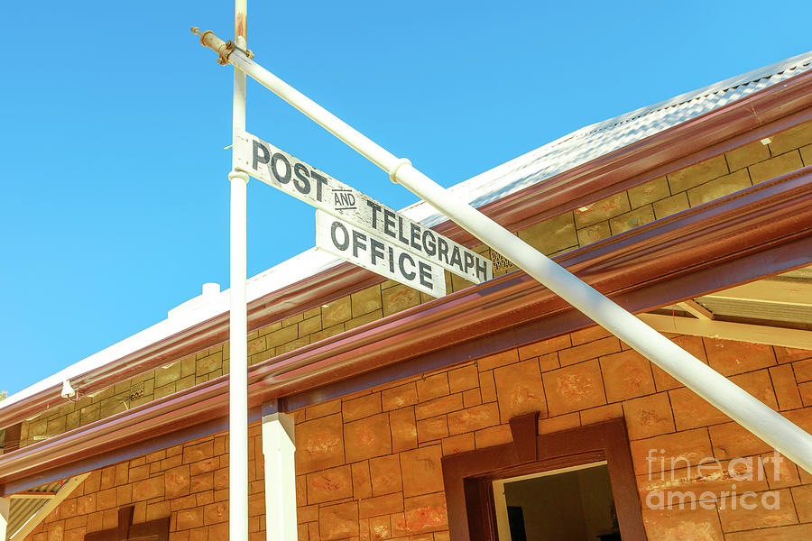 Alice Springs Telegraph Station post office Photograph by Benny Marty
