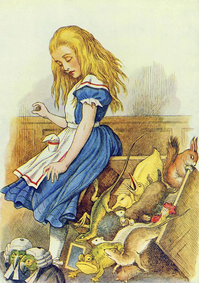 Alice Upsets the Jury Box illustration from Alice in Wonderland by ...