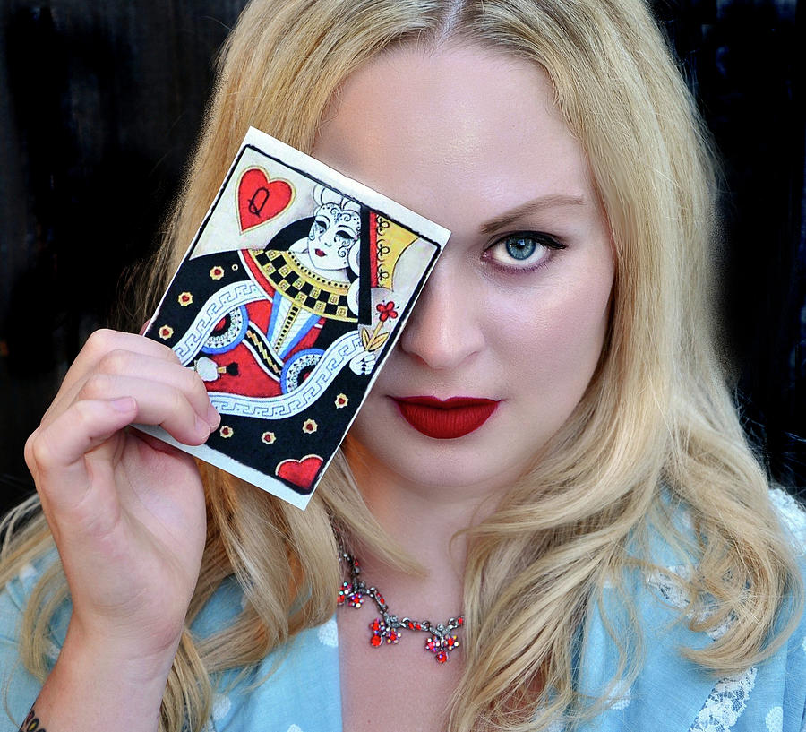Alice All Grown Up...She plays the Queen of Hearts Photograph by Marilyn MacCrakin