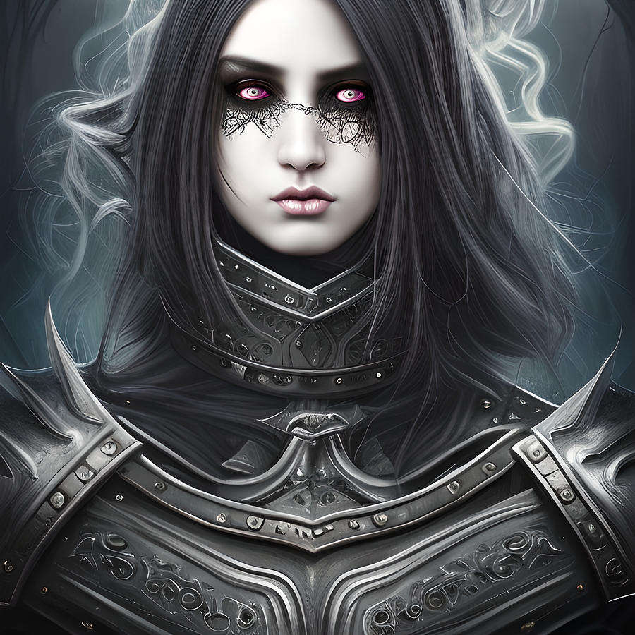 Alicia the Gothic Medieval Knight of Mythical Lore Digital Art by Bella ...
