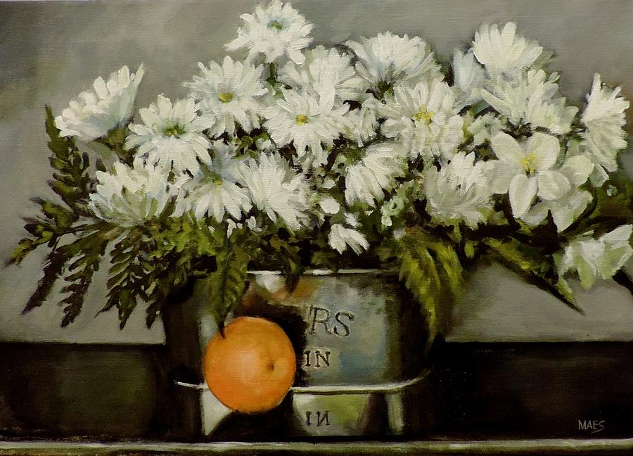 Alicias  Flowers Painting by Walt Maes