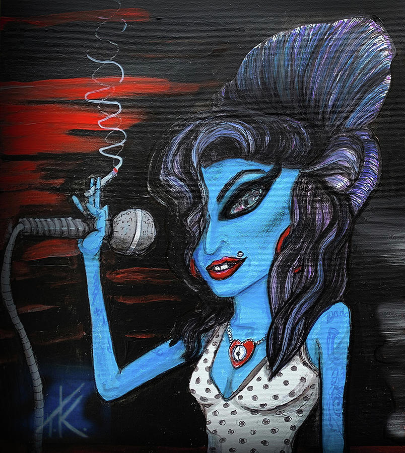 Alien Amy Painting by Similar Alien