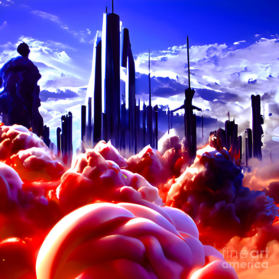 Alien City 2 Digital Art by Alto Abstracts | Fine Art America