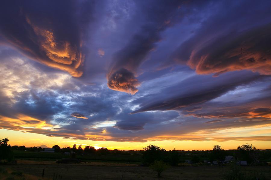 Alien cloud formations Photograph by Lynn Hopwood