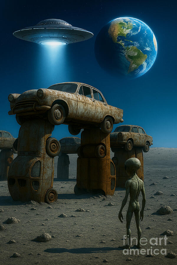 Alien Construction in Progress Digital Art by John Malone - Fine Art ...