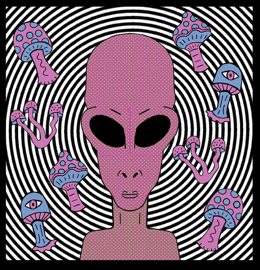 Alien Days Drawing by Chelsea Geldean