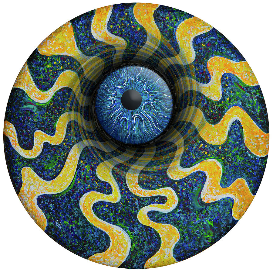 Alien Eye Painting by Doug LaRue