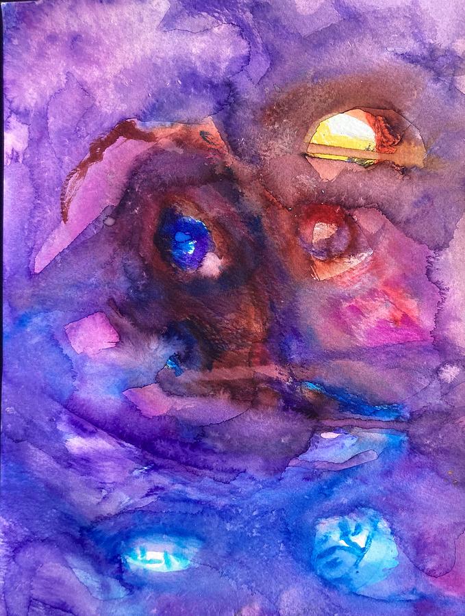 Alien Eyes Also Weep Painting by Judith Redman