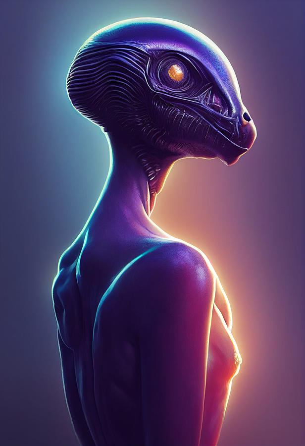 Alien Human-Animal Creature Portrait Beautifully Detailed By Artg ...