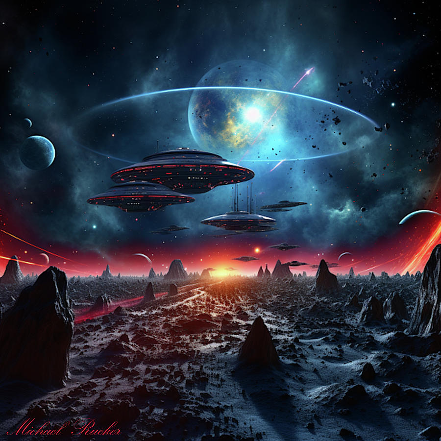 Alien Invasion Digital Art by Michael Rucker - Fine Art America