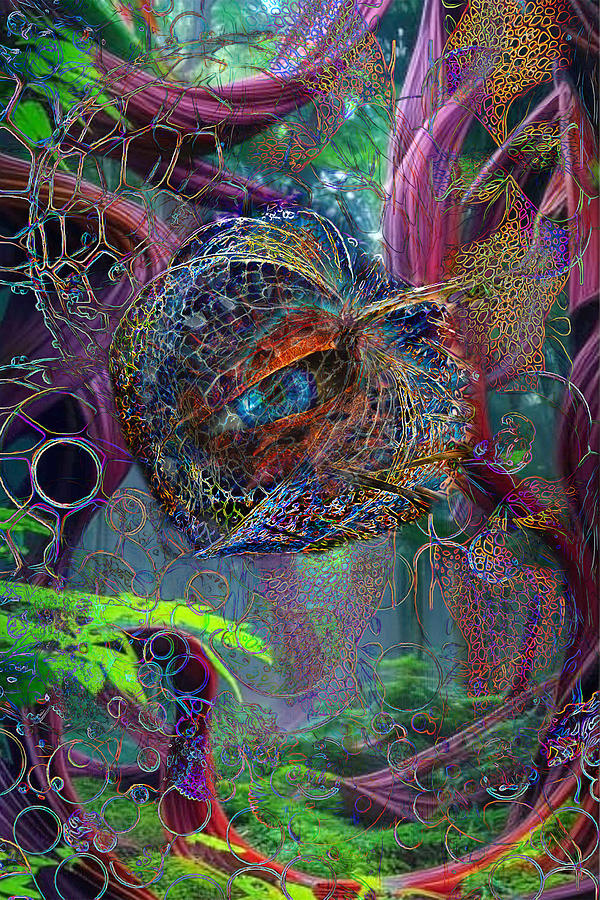 Alien Landscape 14 Digital Art by Lisa Yount