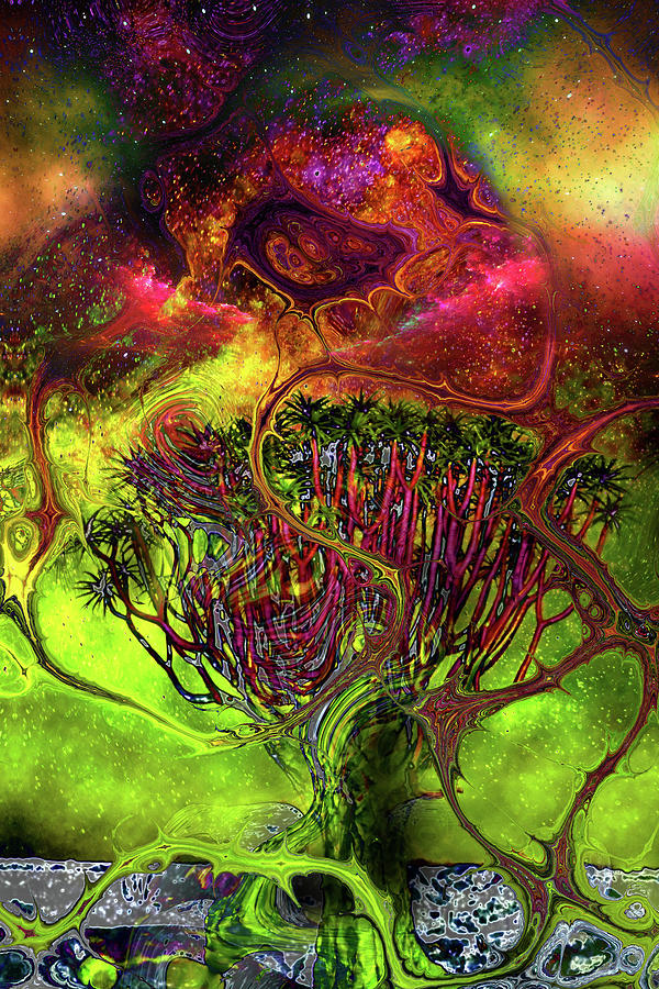 Alien Landscape 8d Digital Art by Lisa Yount