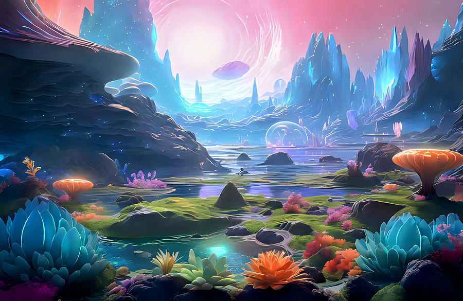 Alien Landscape concept Digital Art by Tricky Woo - Fine Art America