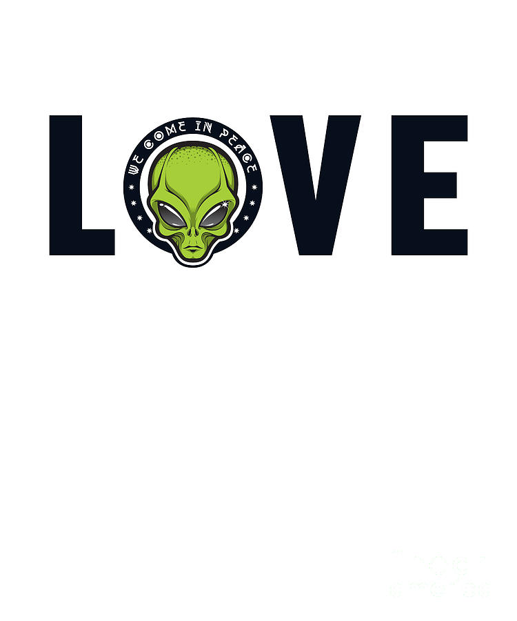 Alien Love Extraterrestrial Ufo Conspiracy Alien Lover Alien Digital ...