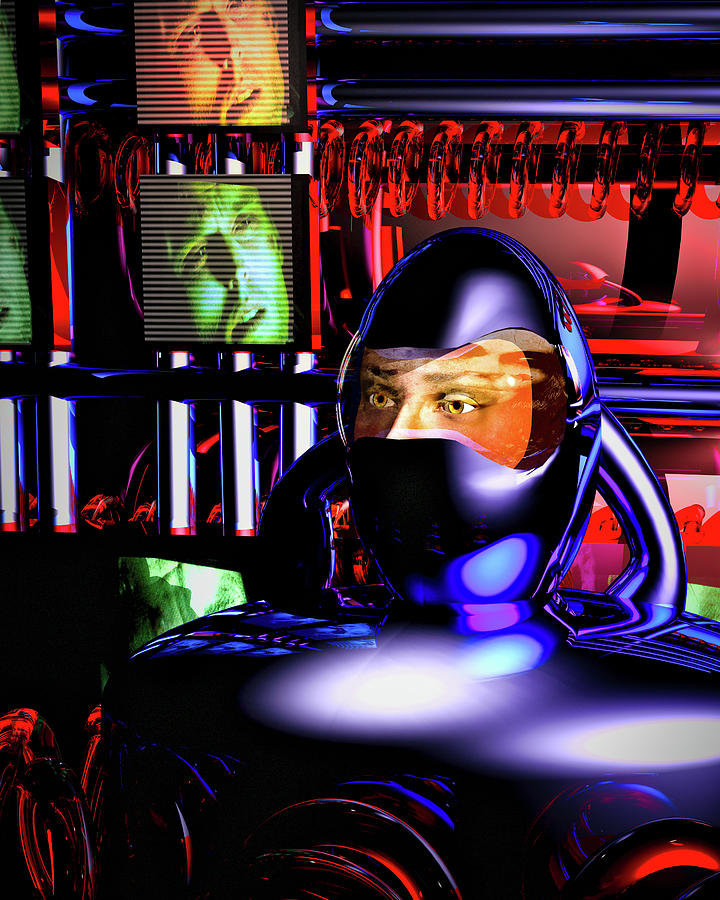 Science Fiction Digital Art - Alien Mind Control by Bob Orsillo