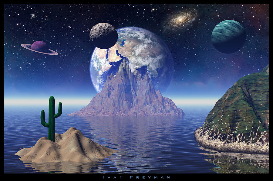 Fantasy Digital Art - Alien Mist by Ivan Freyman