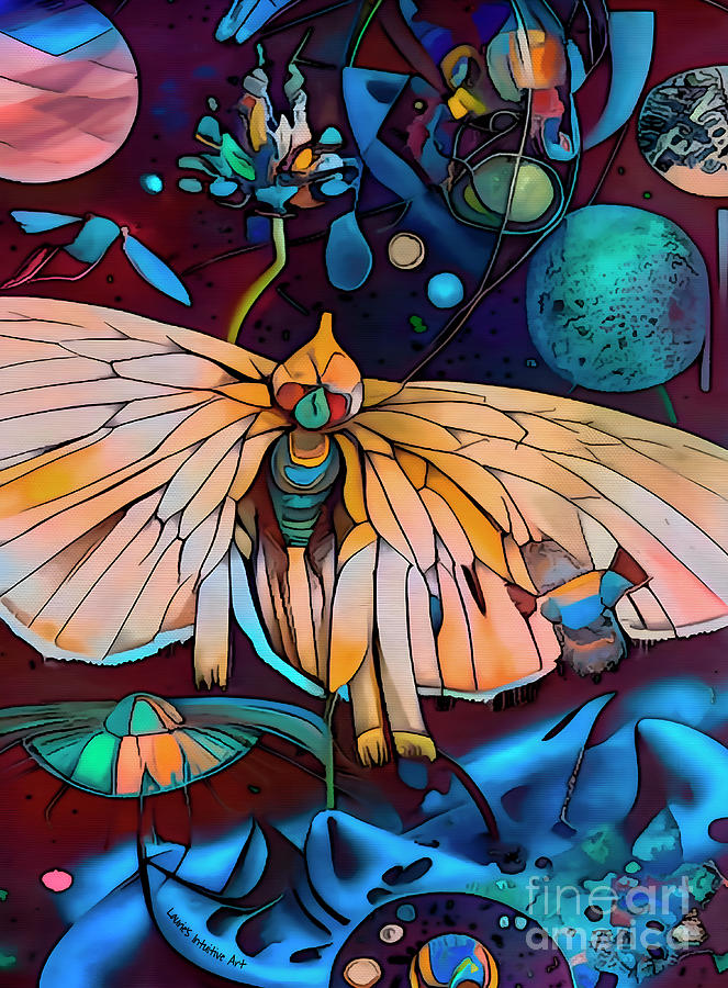 Alien Moth Digital Art by Lauries Intuitive