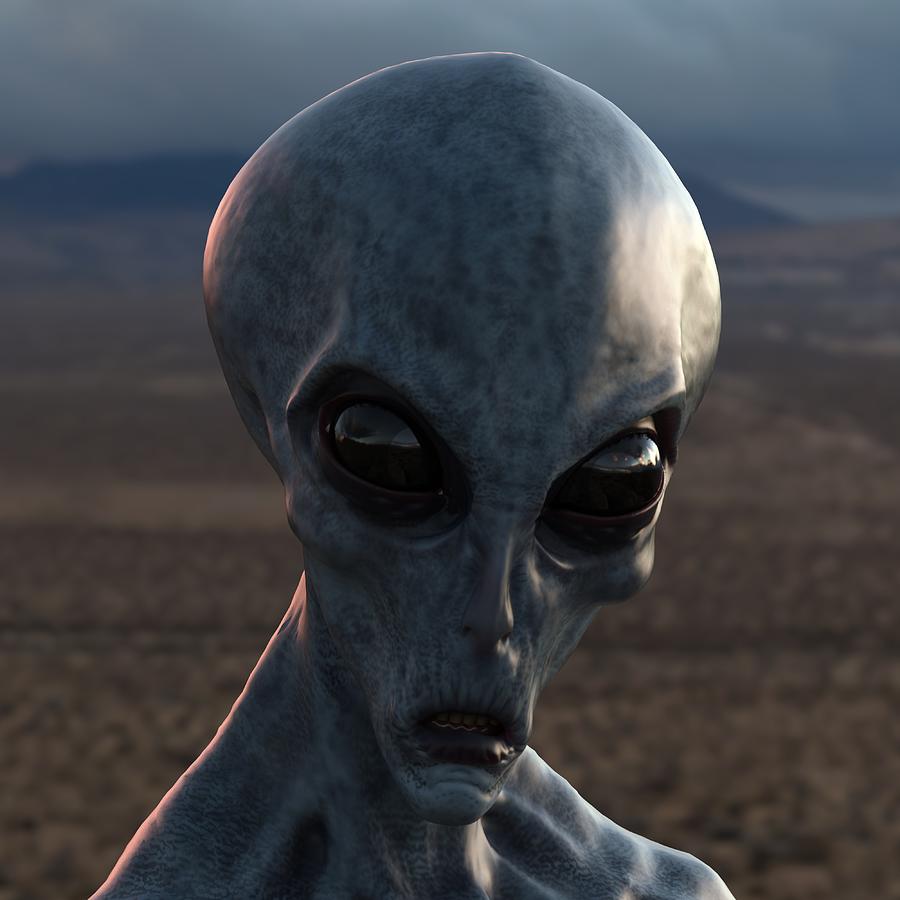 Alien Portait Digital Art by Thomas Hauser - Fine Art America